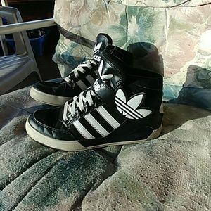 Addidas High-Tops.